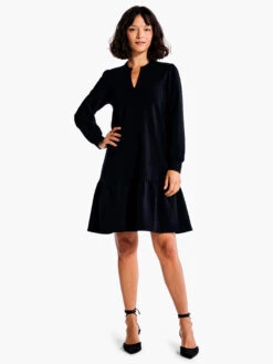 Tiered French Terry Dress BLACK ONYX -Deals Clothing Shop F231212BLXPRODUCT 04