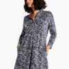 Forest Fern Dress GREY MULTI -Deals Clothing Shop F231213GMIPRODUCT 01