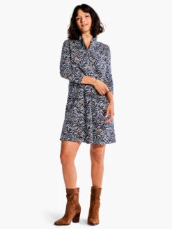 Forest Fern Dress GREY MULTI -Deals Clothing Shop F231213GMIPRODUCT 04