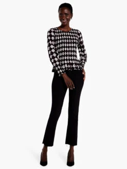 Chiffon Dot Top BLACK MULTI -Deals Clothing Shop F231613BLMPRODUCT 04