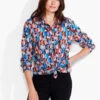 Crescent Crinkle Shirt BLUE MULTI -Deals Clothing Shop F231620BLTPRODUCT 01