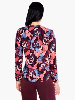 Autumn Bloom Live In Top RED MULTI -Deals Clothing Shop F231621REDPRODUCT 03