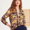 Dreamy Refined Ruffle Shirt YELLOW MULTI