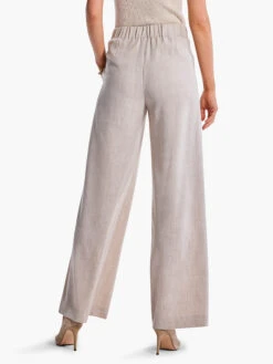 31" Bi-Stretch Twill Wide-Leg Pant BISCOTTI HEATHER -Deals Clothing Shop F231801BHTPRODUCT 04