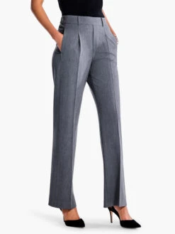 31" The Avenue Wide Leg Pleated Pant CHARCOAL -Deals Clothing Shop F231826CHRPRODUCT 03