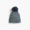 Hat Attack Cashmere Pom Hat LIGHT GREY