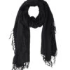 Meg Cohen Full Fringe Alpaca Scarf -Deals Clothing Shop FFASBLKPRODUCT 01