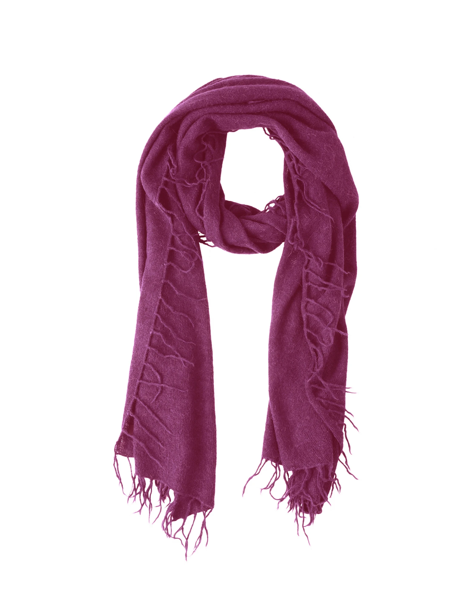 Meg Cohen Full Fringe Alpaca Scarf PINK 3 Meg Cohen Full Fringe Alpaca Scarf PINK