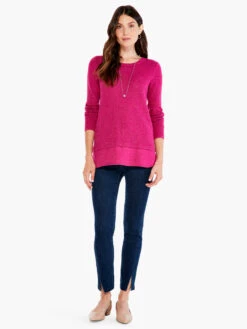 Waffle Vital Crew Neck Sweater CACTUS FLOWER -Deals Clothing Shop H221134CFRPRODUCT 04