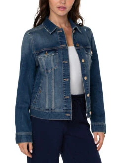 Liverpool - Classic Jean Jacket MEDIUM WASH -Deals Clothing Shop LM1004F23MWSPRODUCT 02