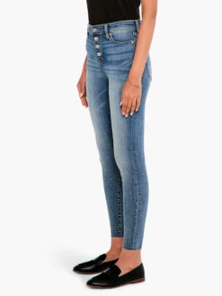 Liverpool - Abby Ankle Skinny Exposed Buttons LIGHT WASH -Deals Clothing Shop LM2600CH1LWSPRODUCT 03