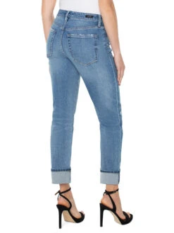 Liverpool - Marley Girlfriend Rolled Cuff LIGHT WASH 7 Liverpool - Marley Girlfriend Rolled Cuff LIGHT WASH -Deals Clothing Shop LM5158V12LWSPRODUCT 03