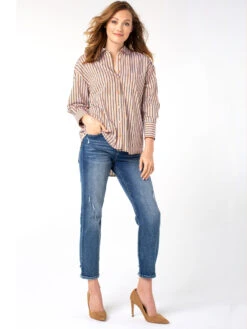 Liverpool - Kennedy Crop Straight W/ Cut Hem MEDIUM WASH 10 Liverpool - Kennedy Crop Straight W/ Cut Hem MEDIUM WASH -Deals Clothing Shop LM7195VHMWSPRODUCT 04