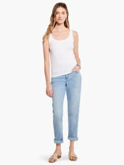 Drapey Rib Scoop Tank PAPER WHITE 9 Drapey Rib Scoop Tank PAPER WHITE -Deals Clothing Shop M231087PWHPRODUCT 04