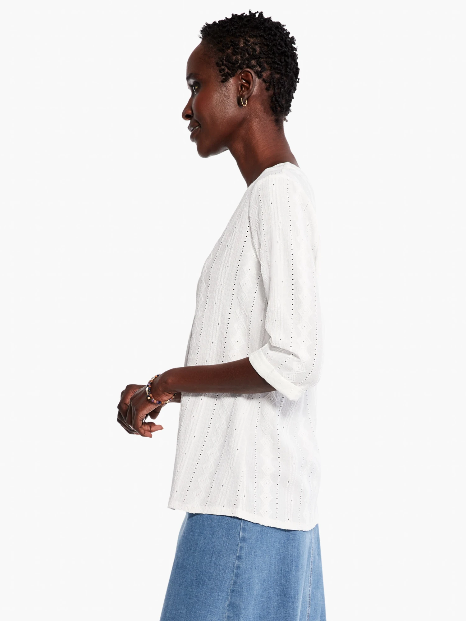 Angled Lace Top MILK WHITE 4 Angled Lace Top MILK WHITE - Image 2