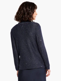 Sequin Cardigan DARK INDIGO -Deals Clothing Shop M231108DIDPRODUCT 03