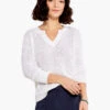 Summer Split Neck Sweater PAPER WHITE -Deals Clothing Shop M231115PWHPRODUCT 01