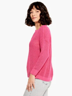 Summer Split Neck Sweater SHOCKING PINK 7 Summer Split Neck Sweater SHOCKING PINK -Deals Clothing Shop M231115SKPPRODUCT 02