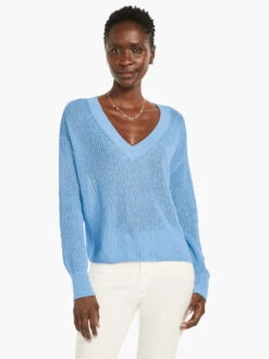 Textural V-Neck Summer Sweater ZEPHYR -Deals Clothing Shop M231131ZPRPRODUCT 04