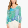 Full Bloom Sweater BLUE MULTI -Deals Clothing Shop M231144BLTPRODUCT 01