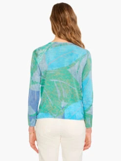 Full Bloom Sweater BLUE MULTI -Deals Clothing Shop M231144BLTPRODUCT 03