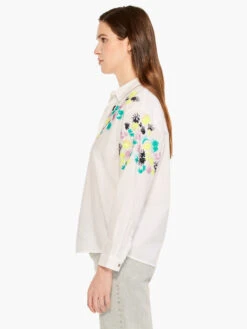 Placed Petals Shirt WHITE MULTI -Deals Clothing Shop M231613WMTPRODUCT 02
