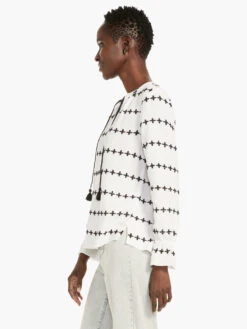 Plus One Top WHITE MULTI -Deals Clothing Shop M231614WMTPRODUCT 02