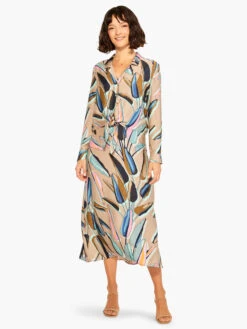 Banana Leaves Top AQUA MULTI -Deals Clothing Shop M231634AQLPRODUCT 04