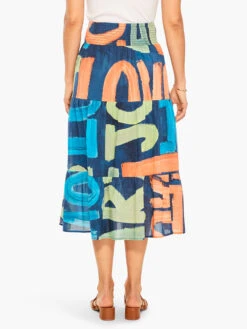 Love Art Joy Skirt INDIGO MULTI -Deals Clothing Shop M231711IMIPRODUCT 03
