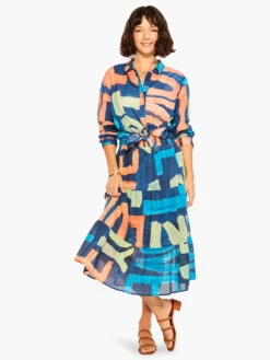 Love Art Joy Skirt INDIGO MULTI -Deals Clothing Shop M231711IMIPRODUCT 04