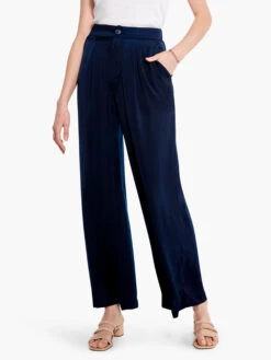 Soft Drape Wide-Leg Pant DARK INDIGO