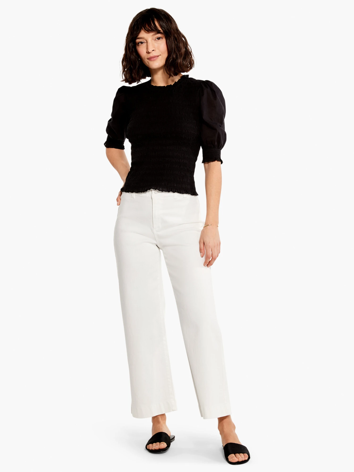 NZ Denim Mid Rise Wide-Leg Crop Jean PAPER WHITE 4 NZ Denim Mid Rise Wide-Leg Crop Jean PAPER WHITE - Image 2