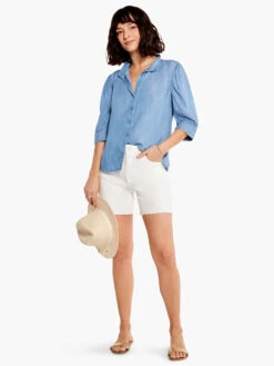 NZ Denim Mid Rise 5" Jean Short PAPER WHITE -Deals Clothing Shop M231889PWHPRODUCT 01