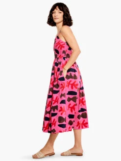 Cutout Crush Dress PINK MULTI -Deals Clothing Shop M231901PKMPRODUCT 02