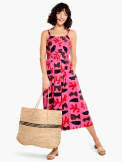 Cutout Crush Dress PINK MULTI -Deals Clothing Shop M231901PKMPRODUCT 04