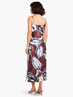 Watercolor Vines Slip Dress BROWN MULTI -Deals Clothing Shop M231908BWLPRODUCT 03