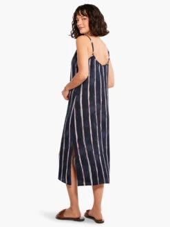 Wavy Lines Slip Dress INDIGO MULTI -Deals Clothing Shop M231950IMIPRODUCT 03