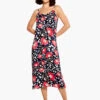 Flower Burst Slip Dress PINK MULTI