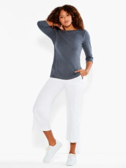 NZT 3/4 Sleeve Boat Tee QUARRY -Deals Clothing Shop NZTESS1004QUAPRODUCT 04