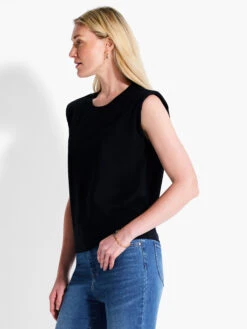 NZT Power Shoulder Crew Tank 7 NZT Power Shoulder Crew Tank -Deals Clothing Shop NZTF232035BLXPRODUCT 02