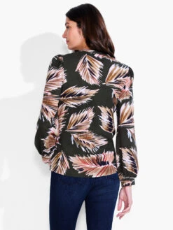 NZT Long Sleeve Fern Henley GREEN MULTI -Deals Clothing Shop NZTF232046GRIPRODUCT 03