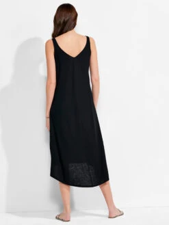 NZT Double V Tank Dress BLACK ONYX -Deals Clothing Shop NZTM231257BLXPRODUCT 03