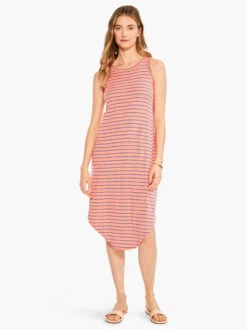 NZT Striped Tank Dress ORANGE MULTI -Deals Clothing Shop NZTM231264ORMPRODUCT 04