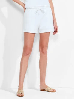 NZT French Terry 3" Short PAPER WHITE