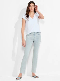 NZT Short Sleeve Roll V Tee PAPER WHITE -Deals Clothing Shop NZTM232013PWHPRODUCT 04