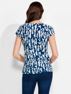 NZT High Seas Short Sleeve V Tee BLUE MULTI -Deals Clothing Shop NZTM232022BLTPRODUCT 03