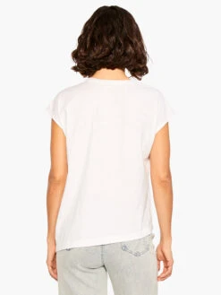 NZT Short Sleeve Crew Asymmetrical Tee PAPER WHITE -Deals Clothing Shop NZTM232023PWHPRODUCT 03