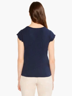 NZT Short Sleeve Scoop Lettuce Edge Tee -Deals Clothing Shop NZTM232026DIDPRODUCT 03