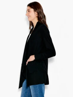 NZT Long Sleeve Drape Cardigan -Deals Clothing Shop NZTS231005BLXPRODUCT 02