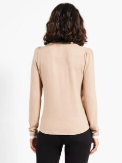 NZT Sweet Dreams Puff Shoulder Layered Top NATURAL 8 NZT Sweet Dreams Puff Shoulder Layered Top NATURAL -Deals Clothing Shop NZTW232071NATPRODUCT 03